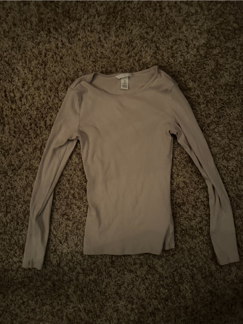 Cream/ off white long sleeved shirt